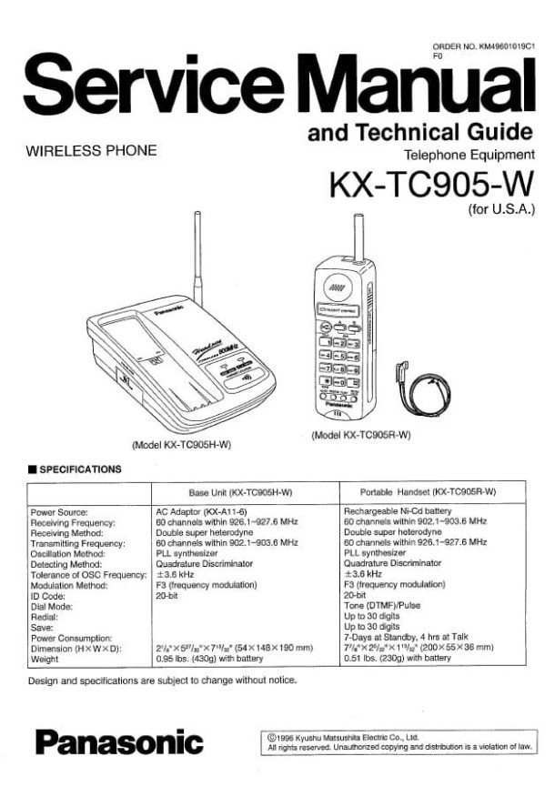 KX-TC905-W